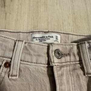 Abercrombie & Fitch High Rise Women Jeans - Light Brown